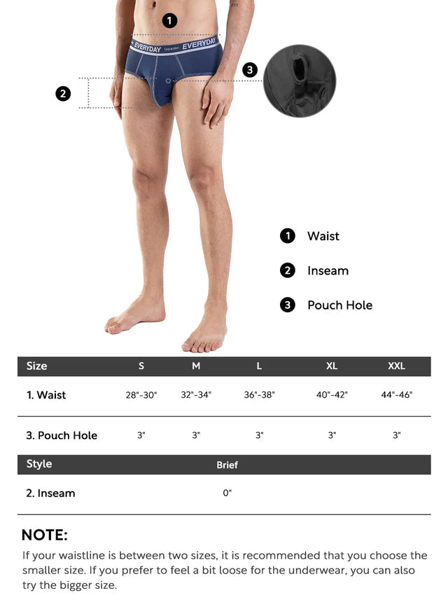Colorful Everyday Cotton Dual Pouch Briefs – 7 Pack