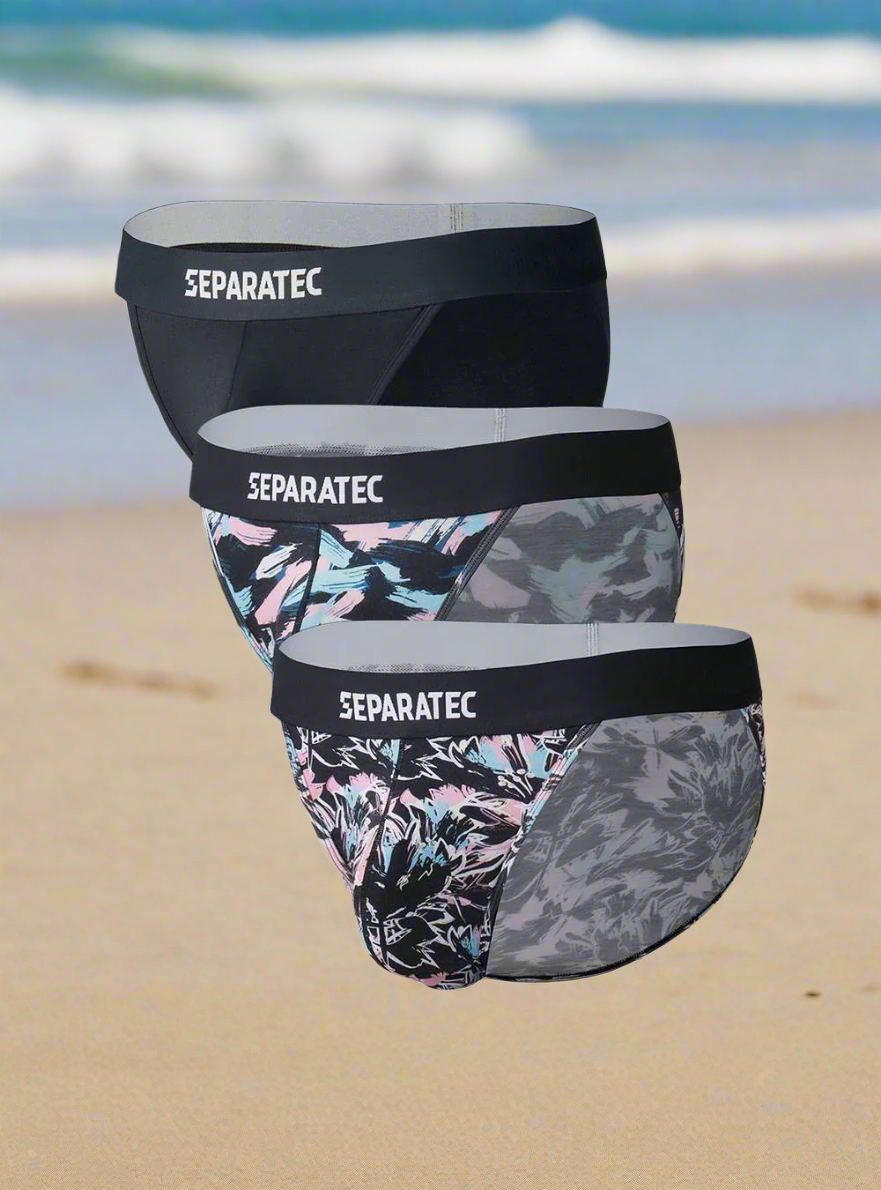 Blossom Printed Bamboo Rayon Bikinis 3 Pack