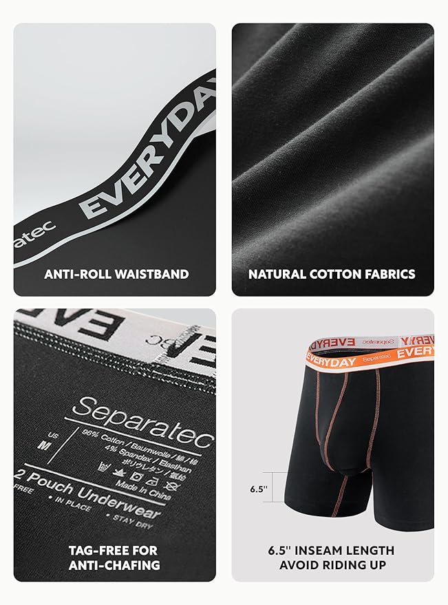 Halloween Printed Bamboo Rayon Boxer Briefs 3 Pack