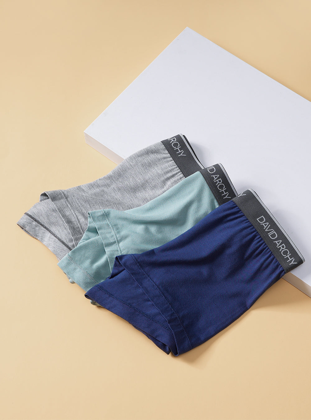 4 Pack Men's Bamboo Rayon Trunks – No Fly Underwear with Pouch