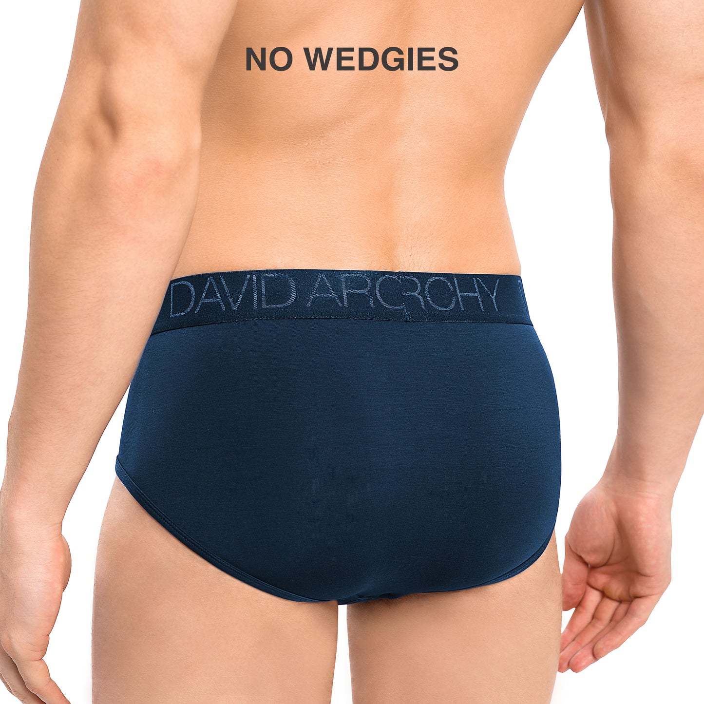 Men's Bamboo Rayon Flyless Briefs – Super Soft, Breathable 3D Pouch Underwear, 7 Pack