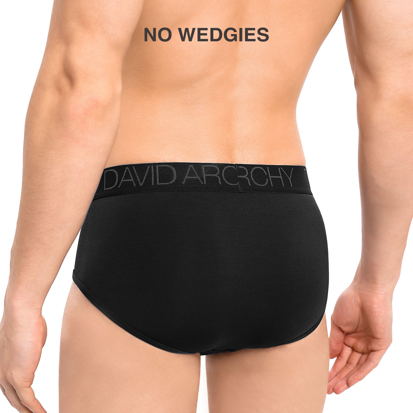 Men's Bamboo Rayon Flyless Briefs – Super Soft, Breathable 3D Pouch Underwear, 7 Pack