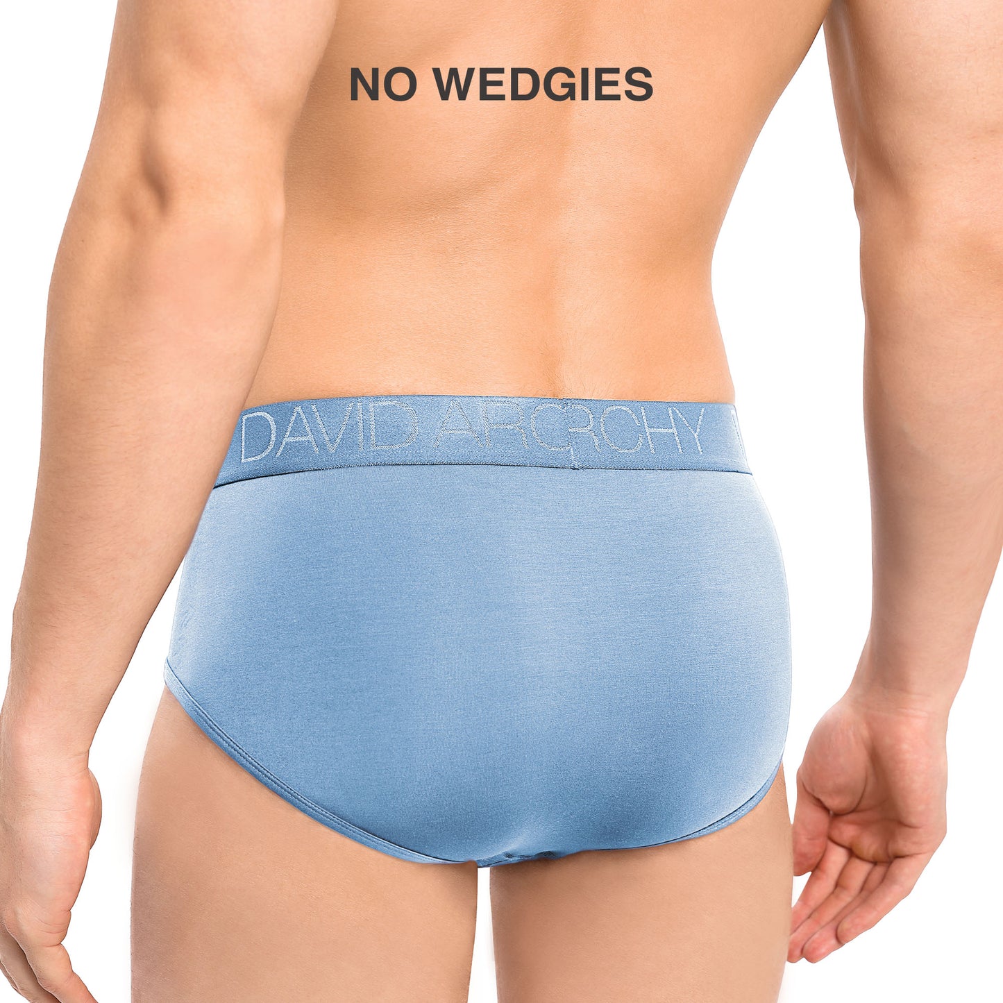 Men's Bamboo Rayon Flyless Briefs – Super Soft, Breathable 3D Pouch Underwear, 7 Pack
