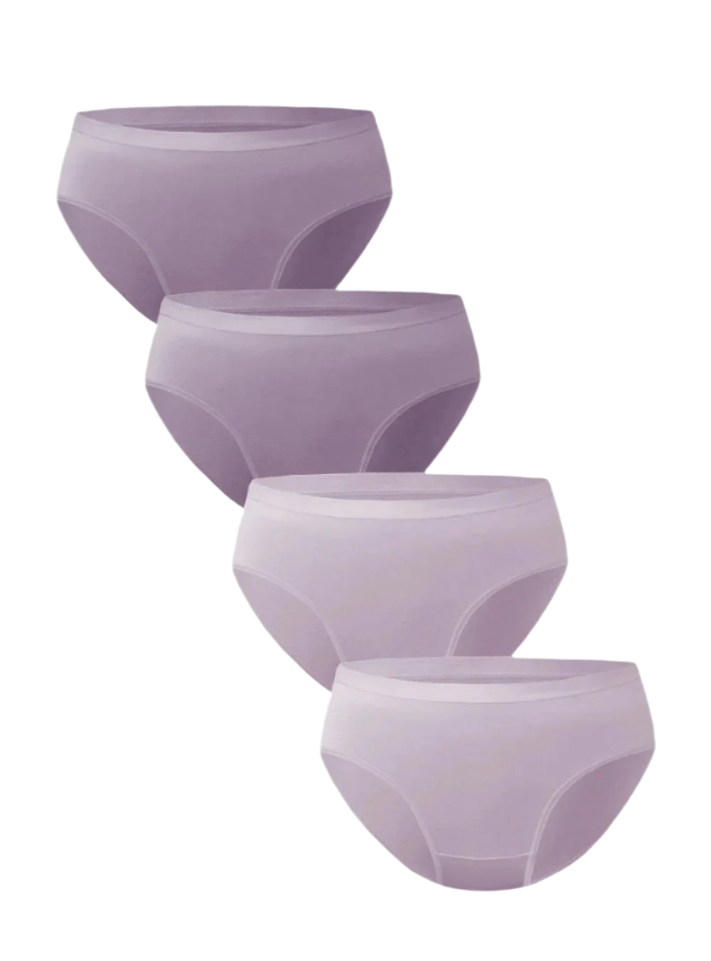 4-Pack Eco-Friendly Bamboo Rayon Bikini Set – Moisture-Wicking, Breathable Women's Underwear