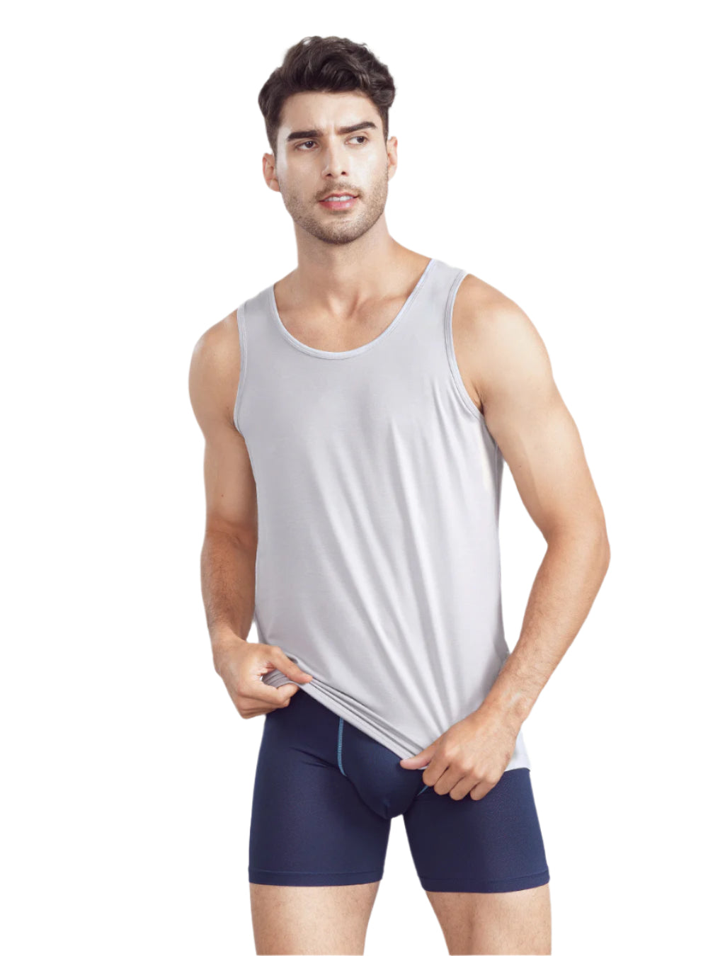 5 Pack Men's Moisture-Wicking Bamboo Rayon Tank Tops