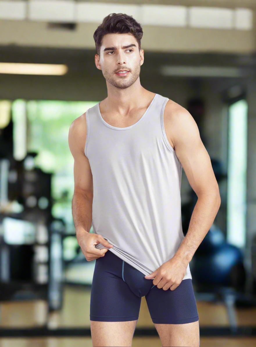 Men's Bamboo Rayon Tank Top – Moisture-Wicking Undershirts, 3 or 5 Pack