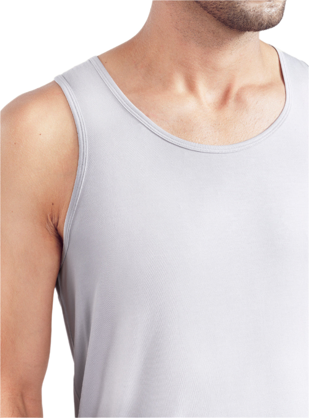 5 Pack Men's Moisture-Wicking Bamboo Rayon Tank Tops