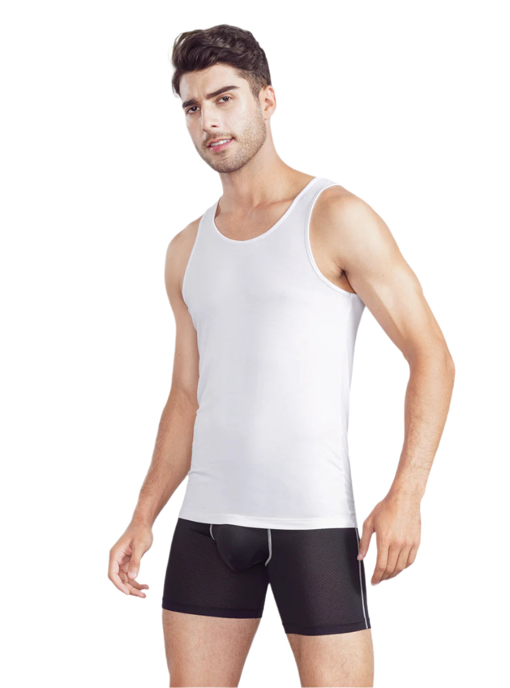 5 Pack Men's Moisture-Wicking Bamboo Rayon Tank Tops