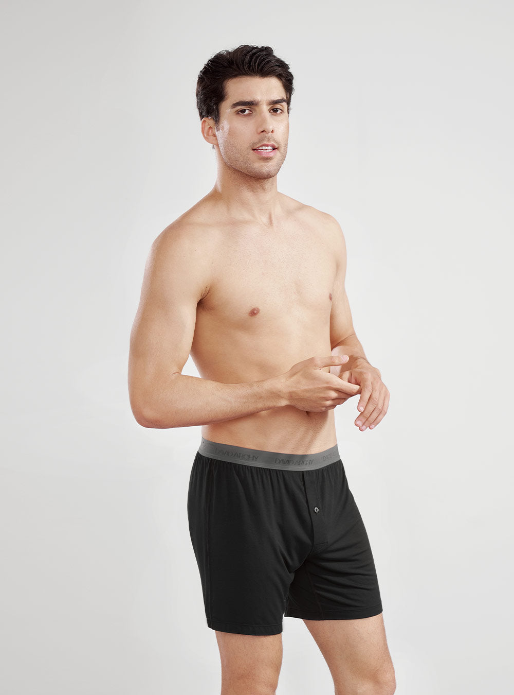 3 Pack Men's Bamboo Rayon Boxers – Breathable, Cool Shorts with Button Fly