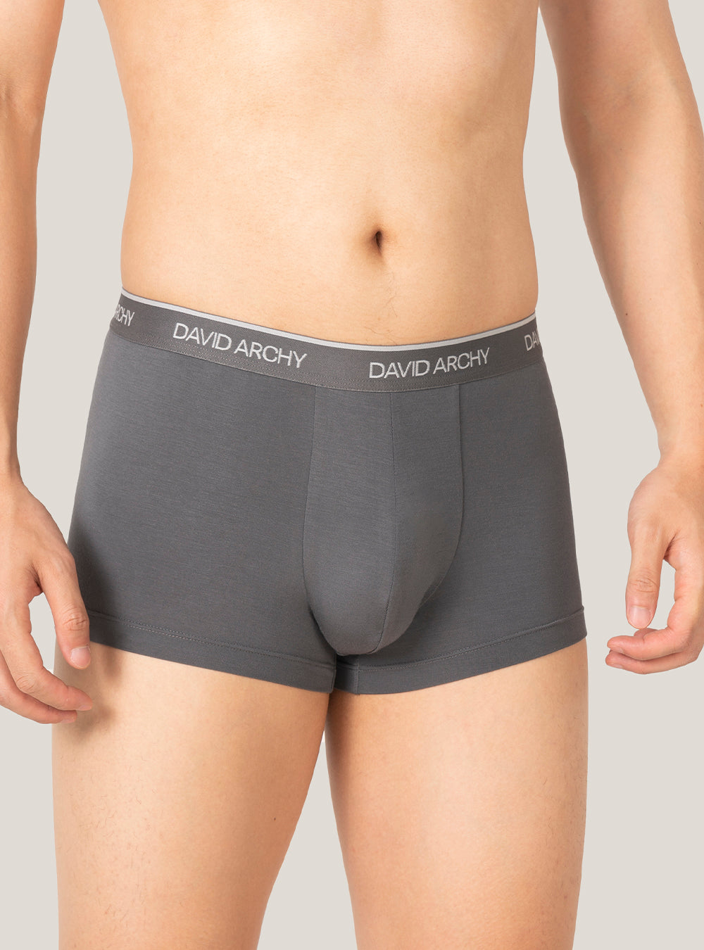 4 Pack Men's Bamboo Rayon Trunks – No Fly Underwear with Pouch