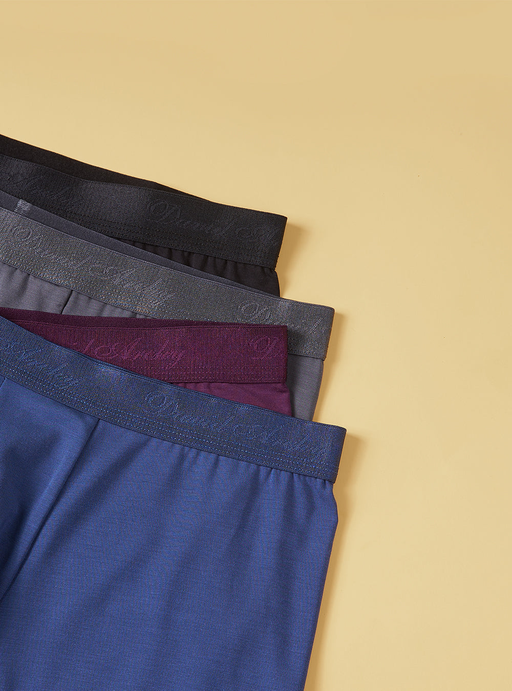 Men's Long Micro Modal Trunks – Ultra Soft Support Pouch Boxer Briefs, 3 Pack