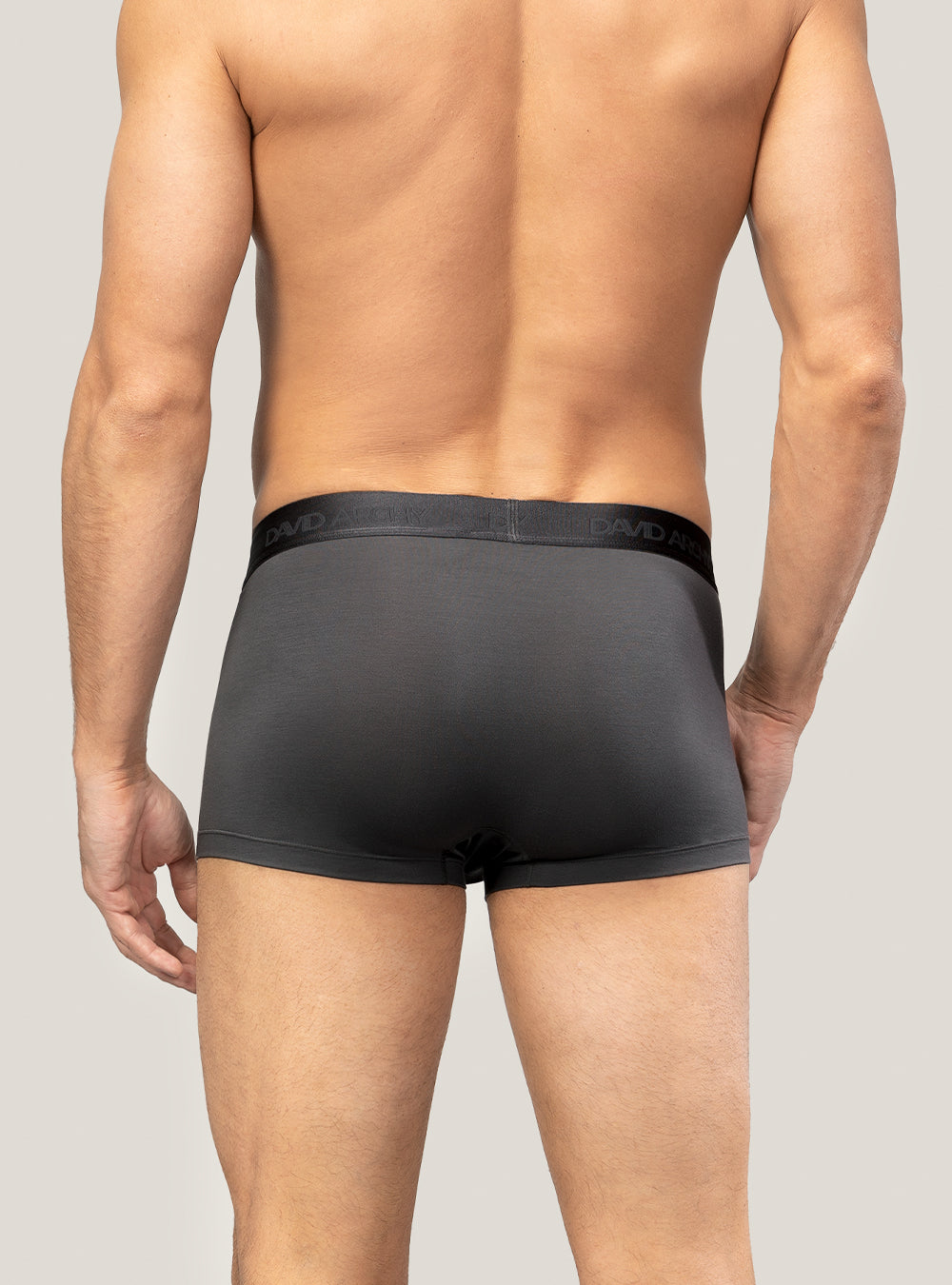 Men's Long Micro Modal Trunks – Ultra Soft Support Pouch Boxer Briefs, 3 Pack