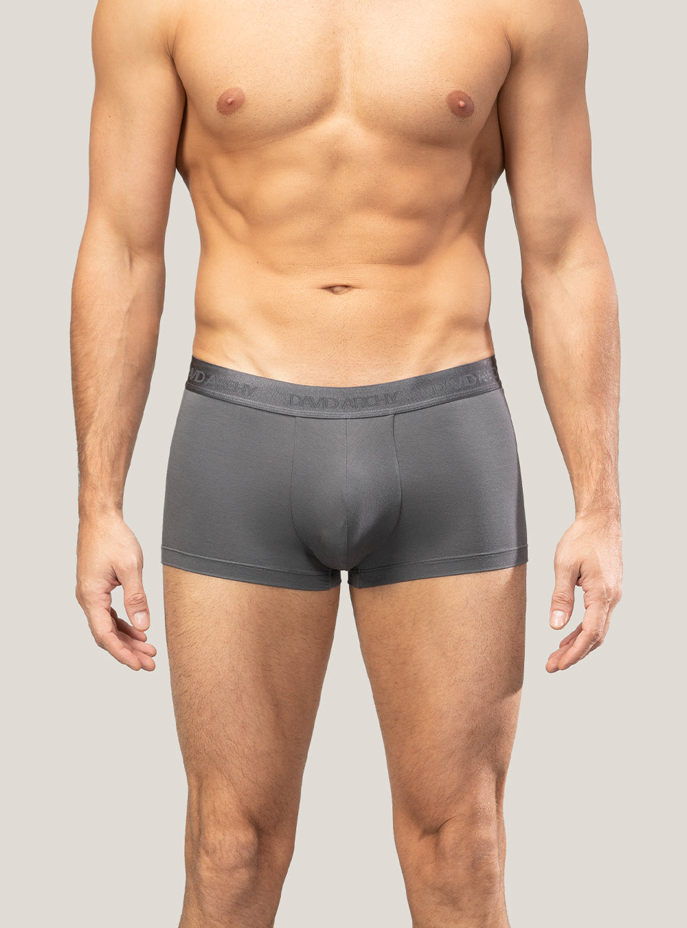 Men's Long Micro Modal Trunks – Ultra Soft Support Pouch Boxer Briefs, 3 Pack