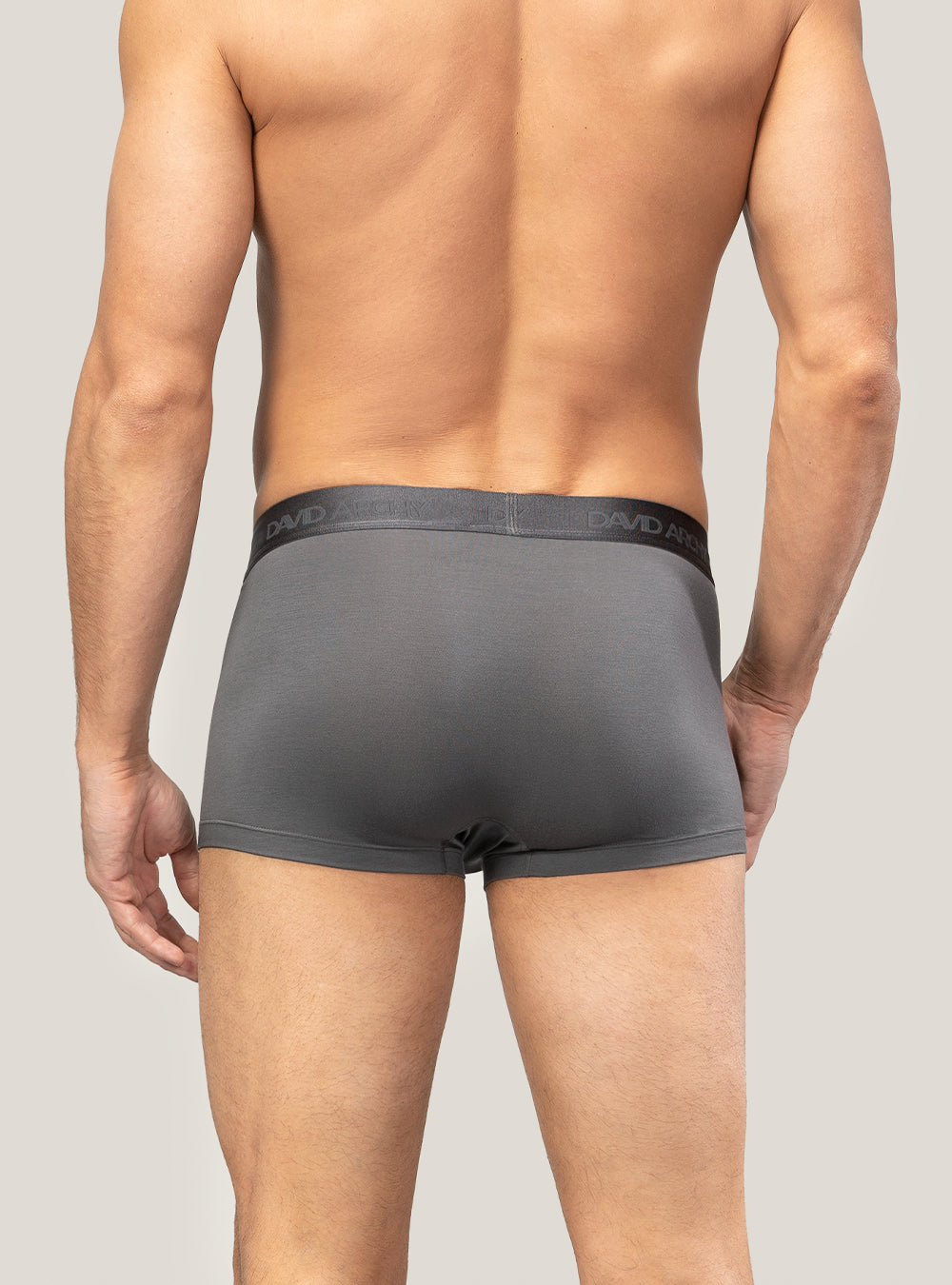 Men's Long Micro Modal Trunks – Ultra Soft Support Pouch Boxer Briefs, 3 Pack