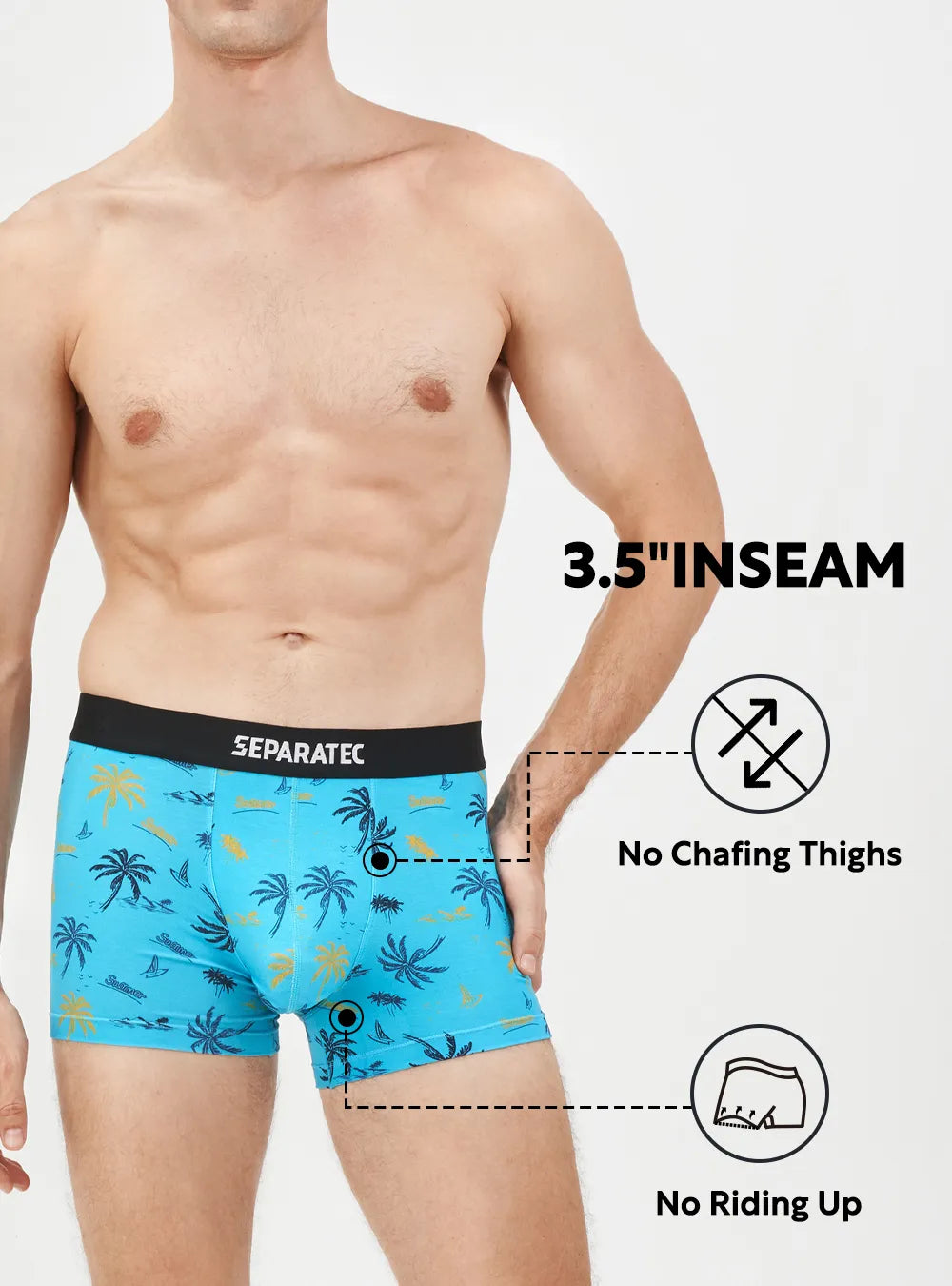 Seaworld Printed Bamboo Rayon Boxer Briefs 3 Pack