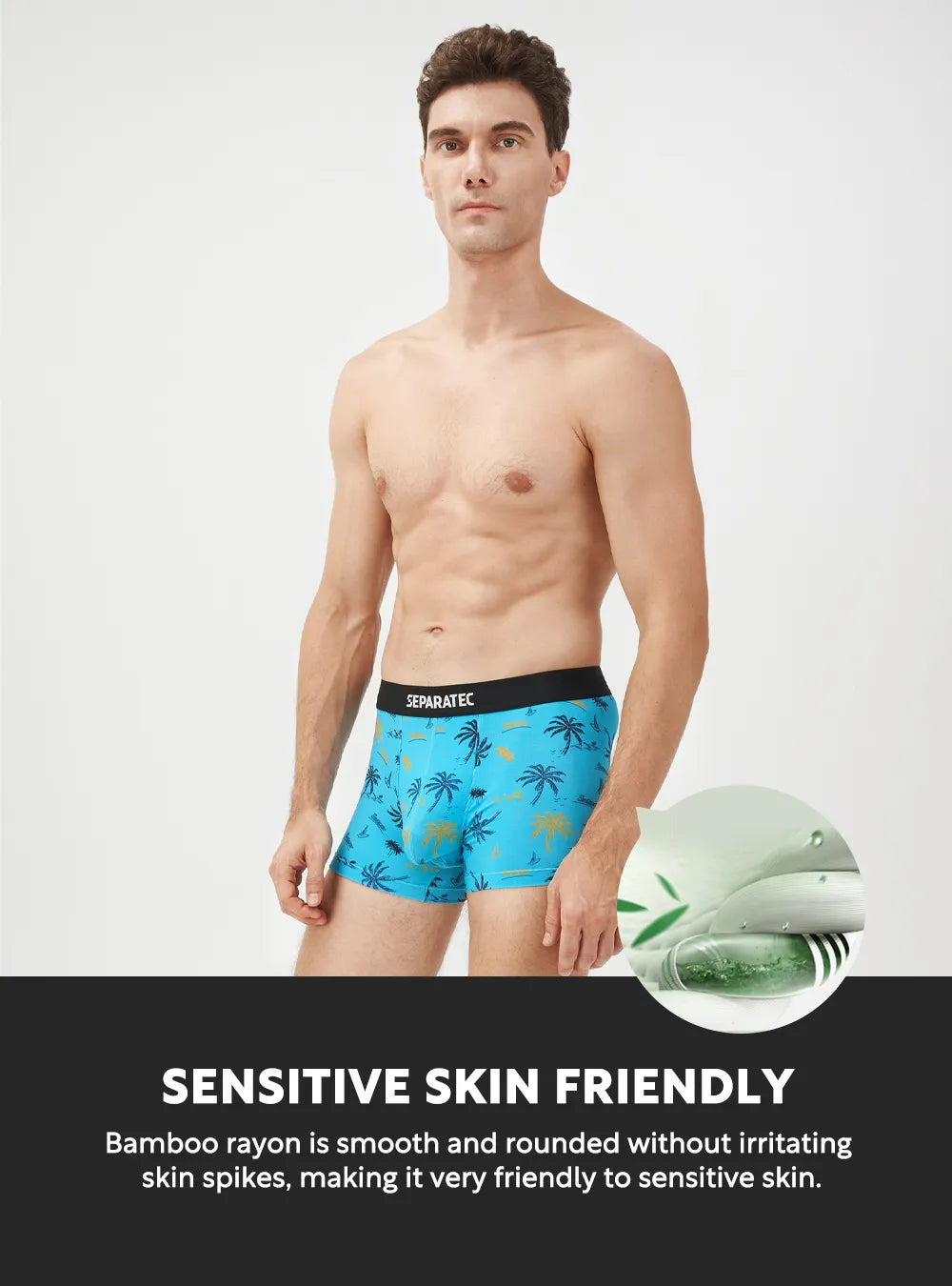 Seaworld Printed Bamboo Rayon Boxer Briefs 3 Pack
