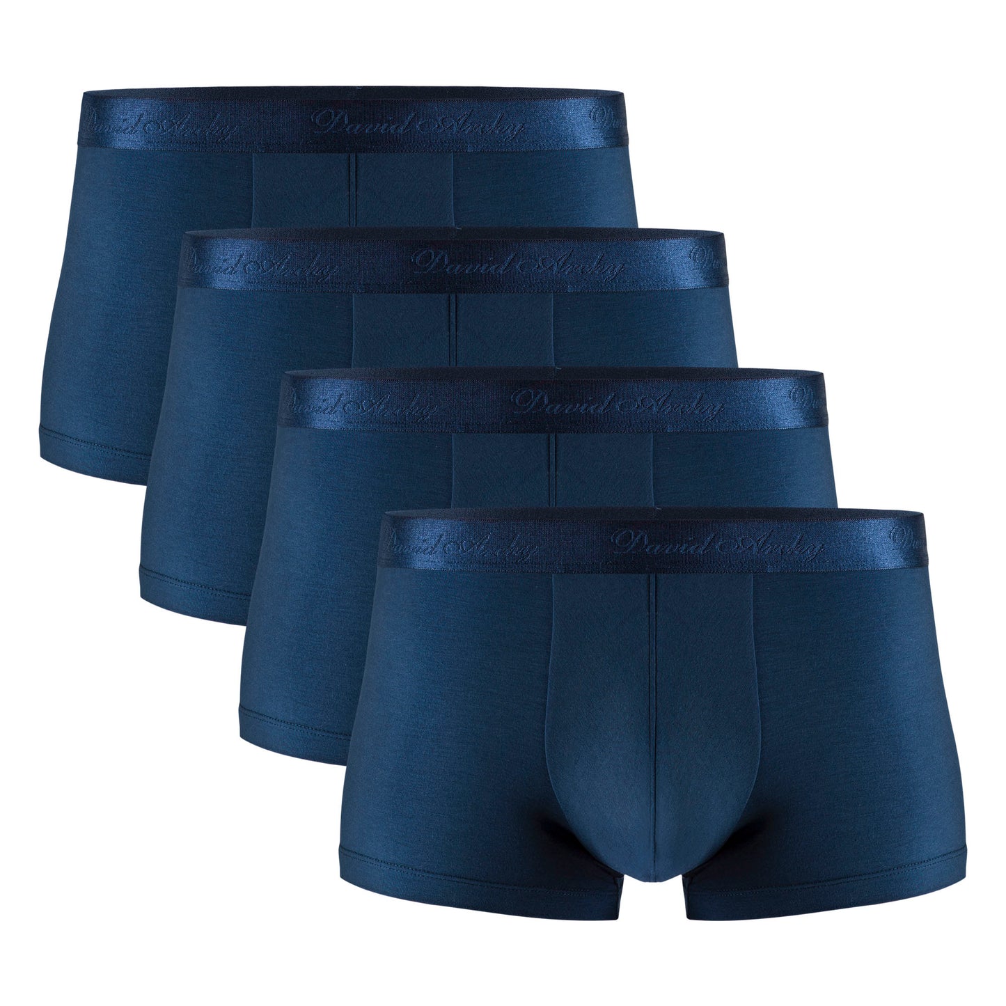 Men's Micro Modal Trunks – Ultra Soft Support Pouch Boxer Briefs, 4 Pack