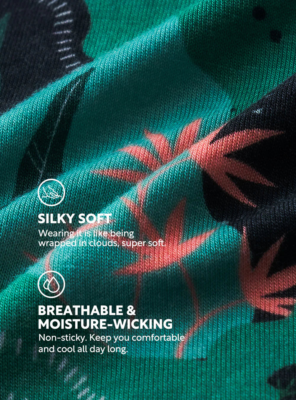 Jungle Printed Bamboo Rayon Boxer Briefs 3 Pack