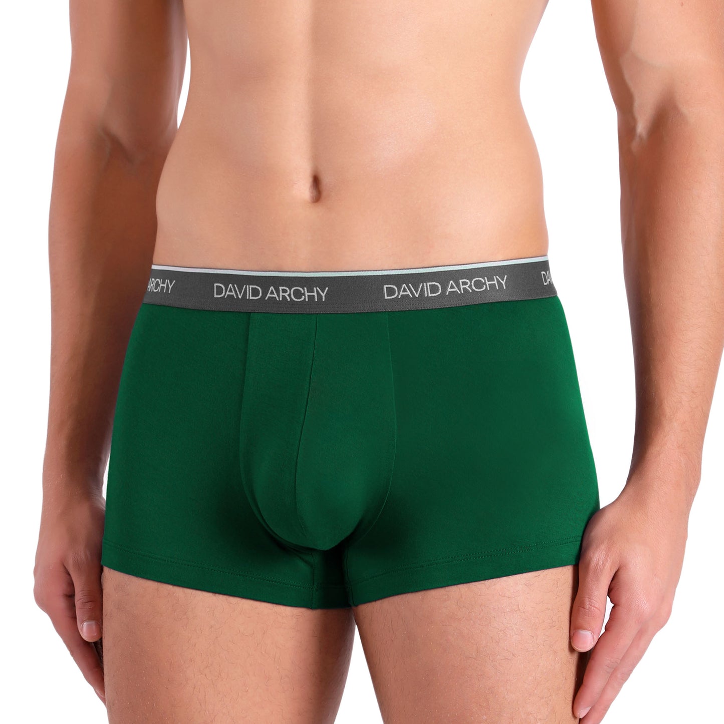 4 Pack Men's Bamboo Rayon Trunks – No Fly Underwear with Pouch