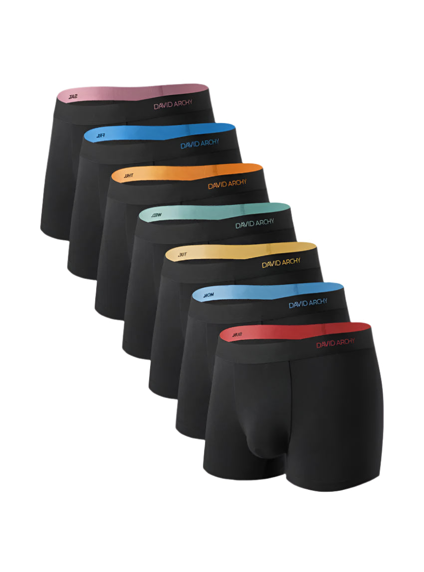 Men's Everyday Bamboo Rayon Dual Pouch Trunks – 7 Pack