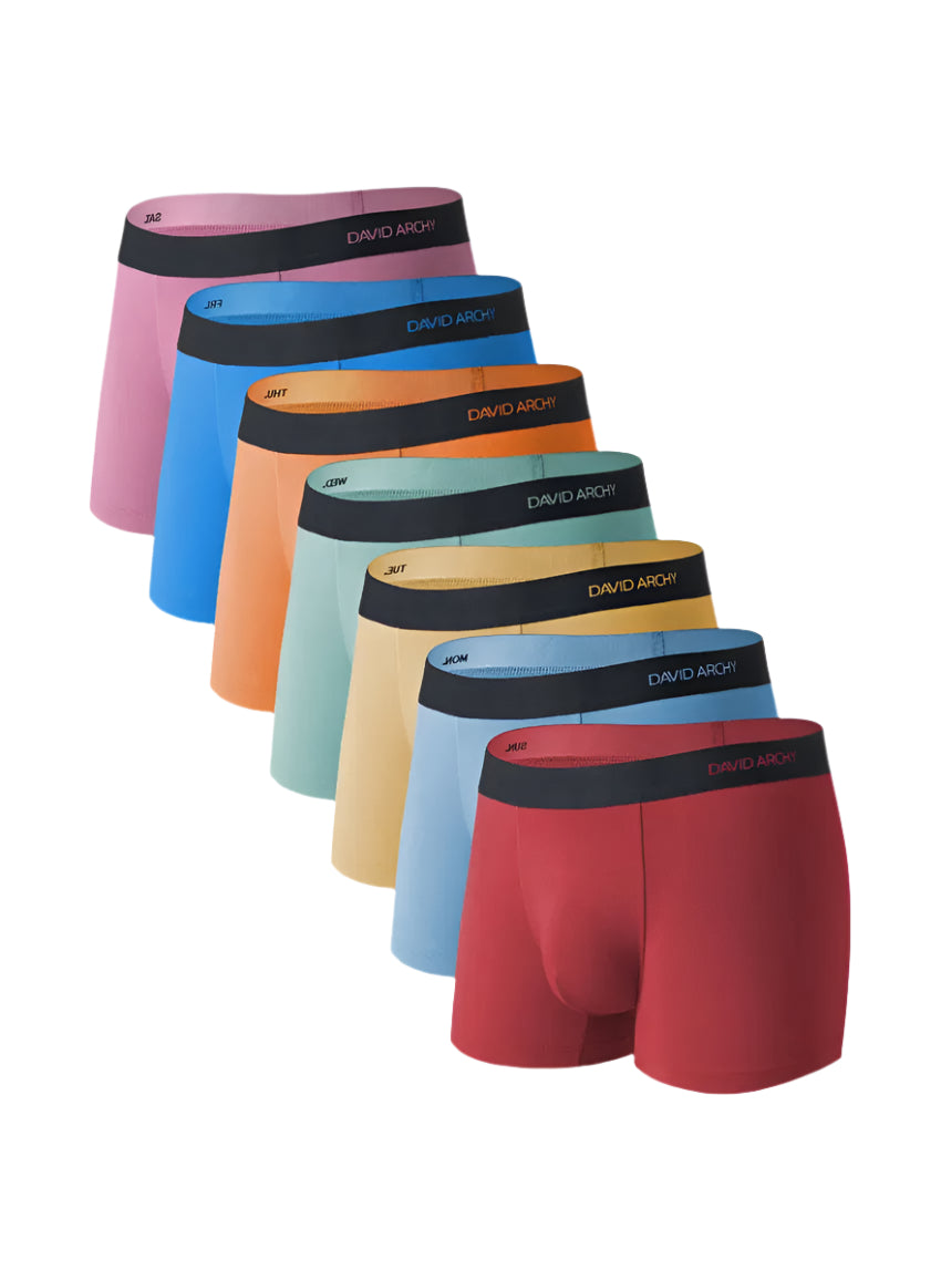 Men's Everyday Bamboo Rayon Dual Pouch Trunks – 7 Pack