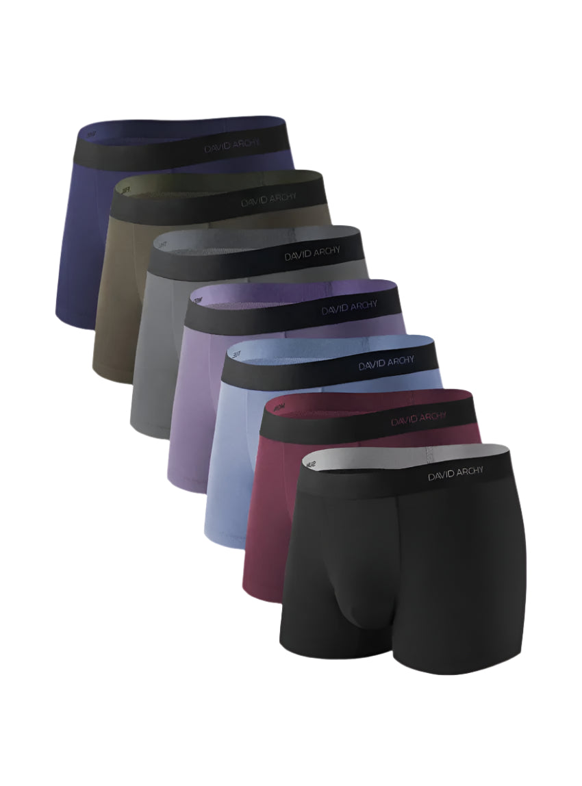 Men's Everyday Bamboo Rayon Dual Pouch Trunks – 7 Pack