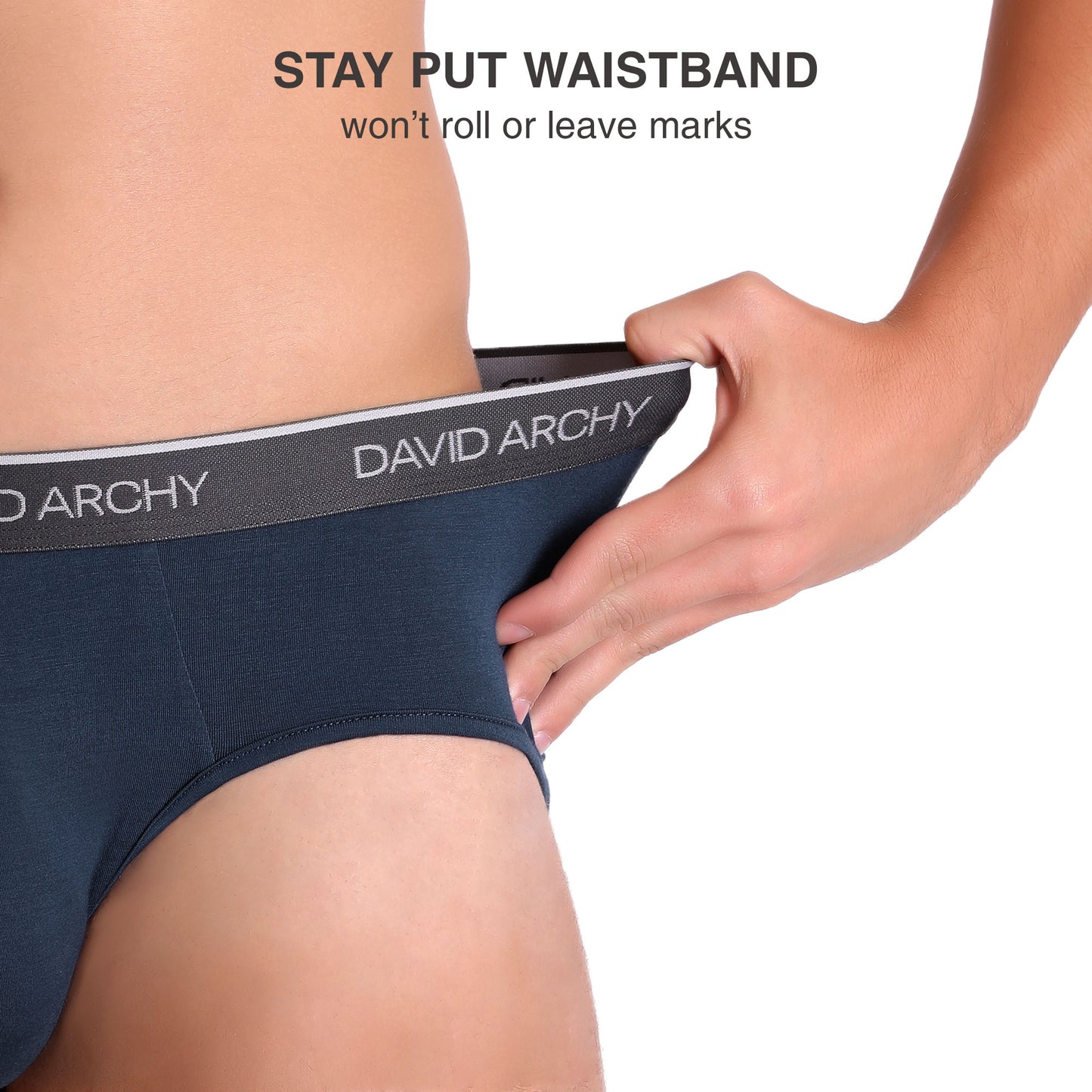4 Pack Men's Briefs – Super Soft, Breathable Bamboo Rayon Underwear