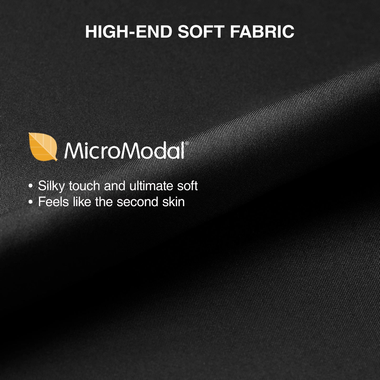 Micro Modal Men's Dual Pouch Trunks – Supportive Boxer Briefs, 4 Pack