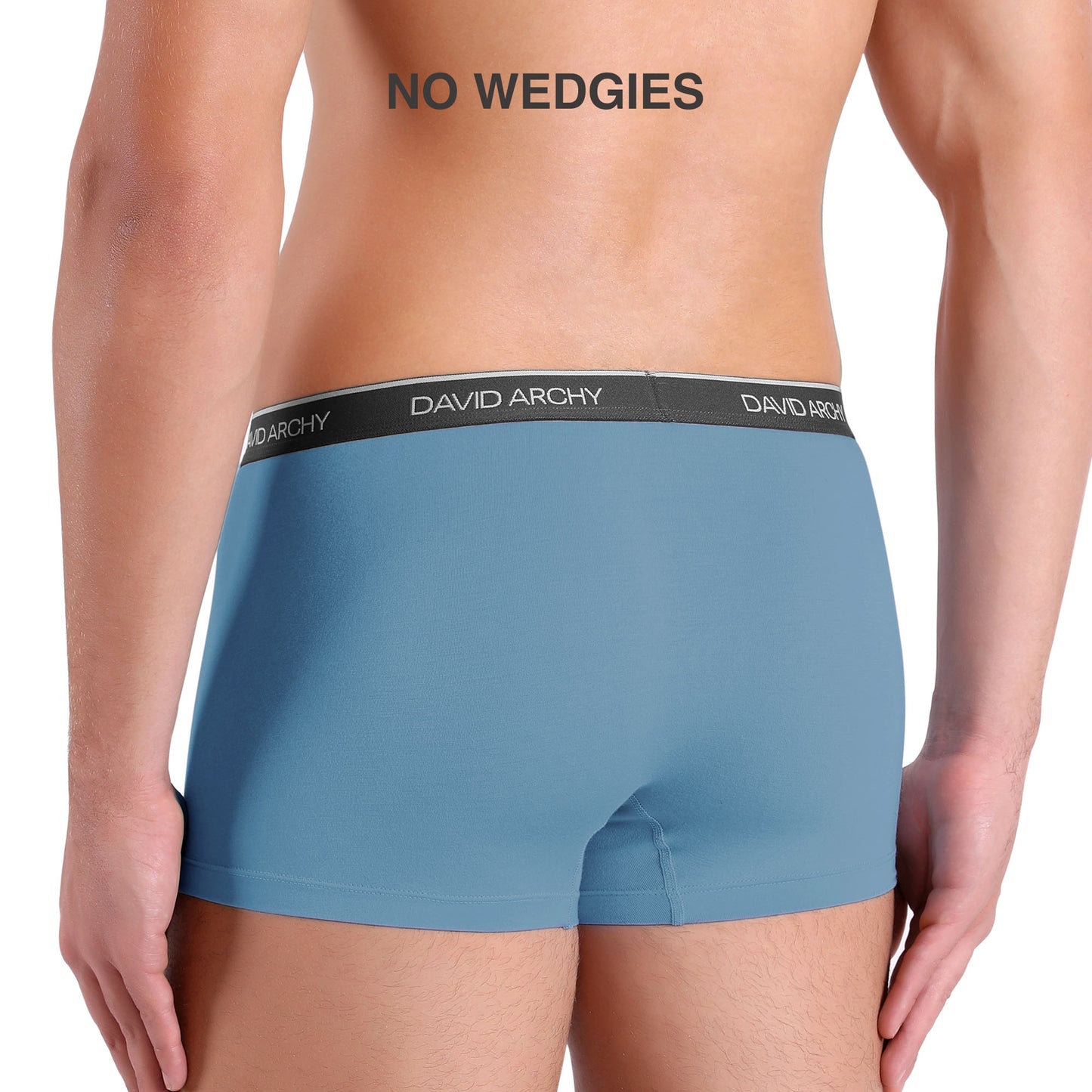 4 Pack Men's Bamboo Rayon Trunks – No Fly Underwear with Pouch