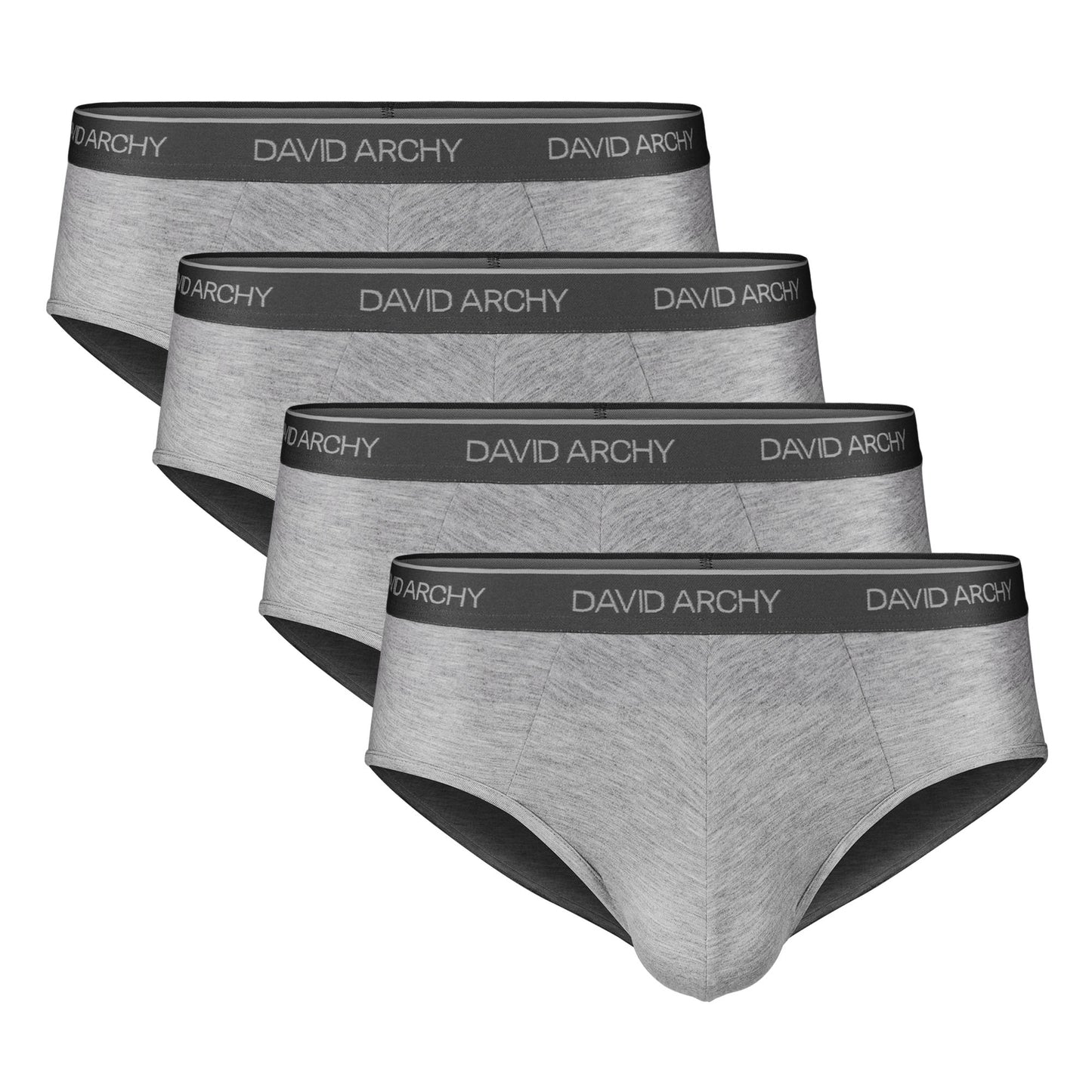 4 Pack Men's Briefs – Super Soft, Breathable Bamboo Rayon Underwear