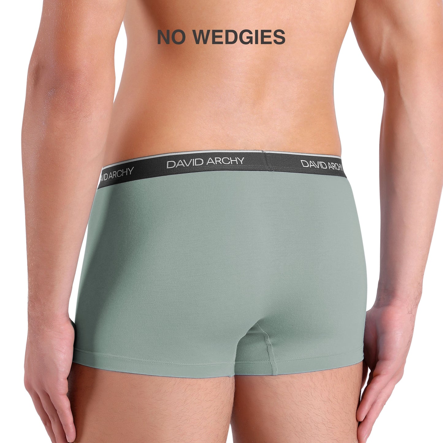4 Pack Men's Bamboo Rayon Trunks – No Fly Underwear with Pouch