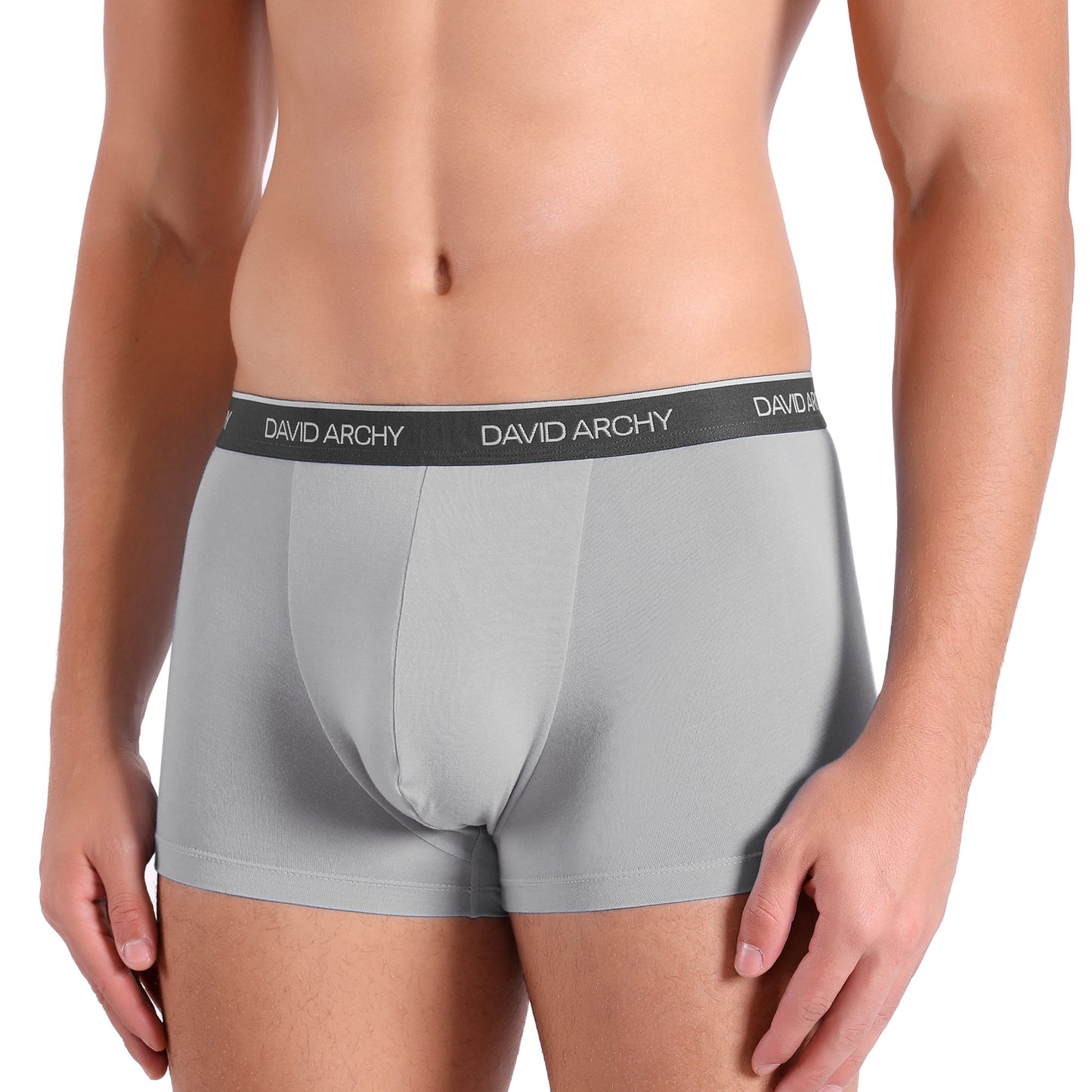 4 Pack Men's Bamboo Rayon Trunks – No Fly Underwear with Pouch