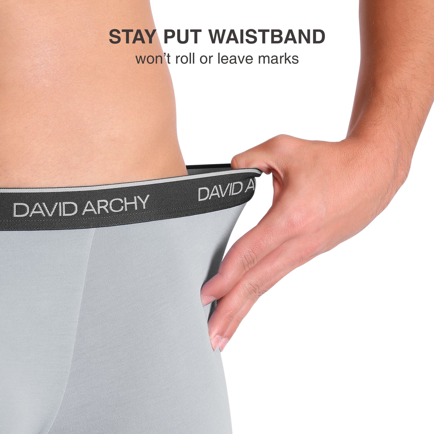 4 Pack Men's Bamboo Rayon Trunks – No Fly Underwear with Pouch