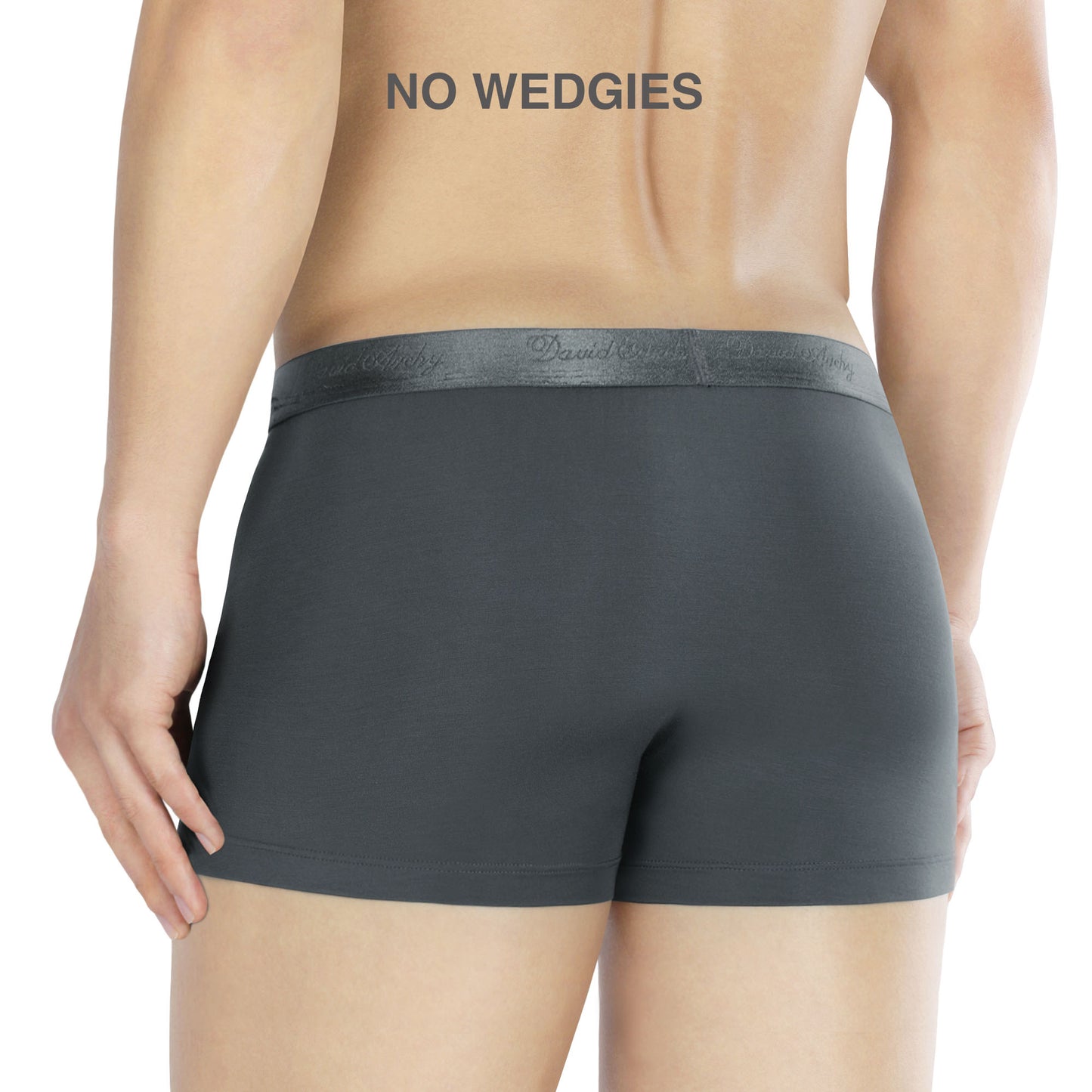 Men's Long Micro Modal Trunks – Ultra Soft Support Pouch Boxer Briefs, 3 Pack