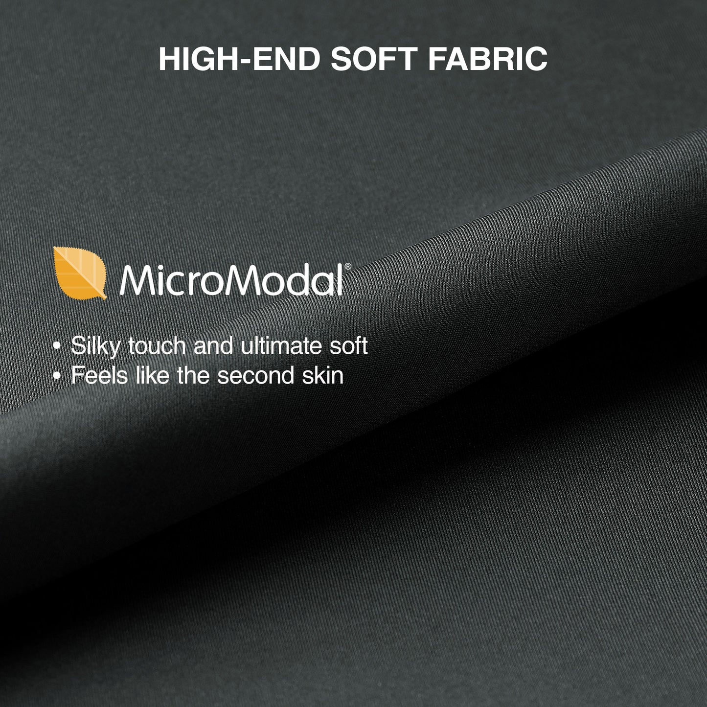 Men's Long Micro Modal Trunks – Ultra Soft Support Pouch Boxer Briefs, 3 Pack