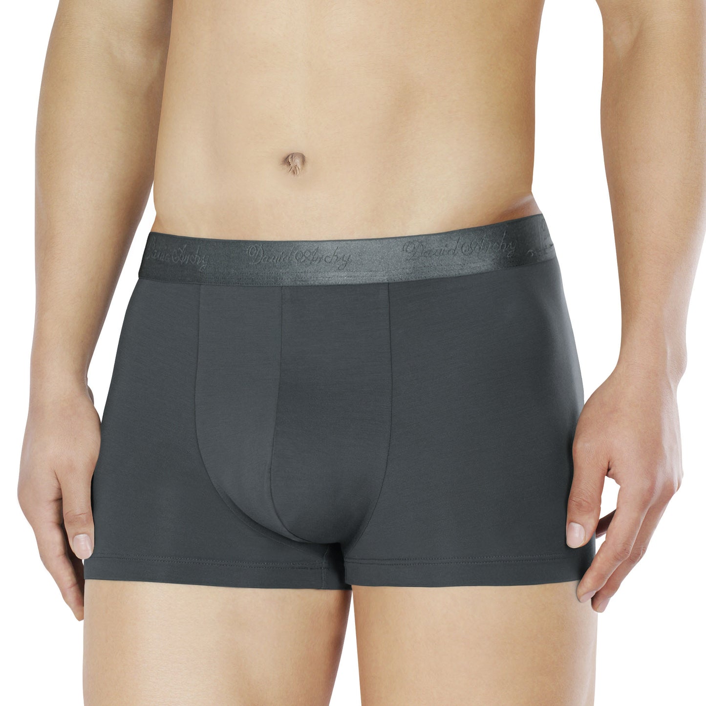 Men's Long Micro Modal Trunks – Ultra Soft Support Pouch Boxer Briefs, 3 Pack