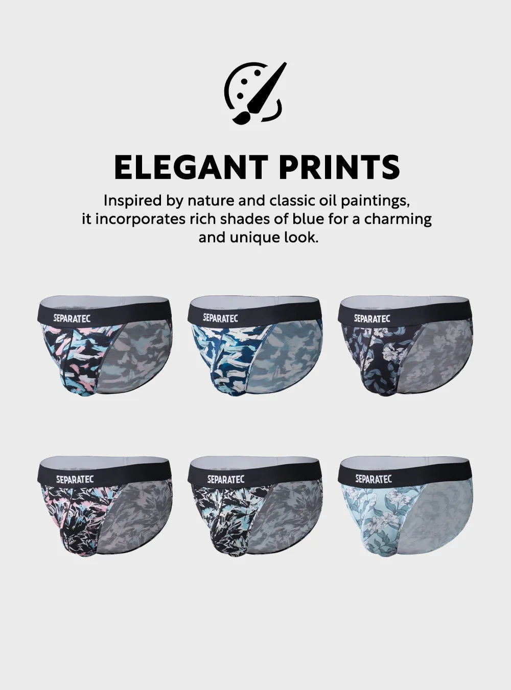 Blossom Printed Bamboo Rayon Bikinis 3 Pack