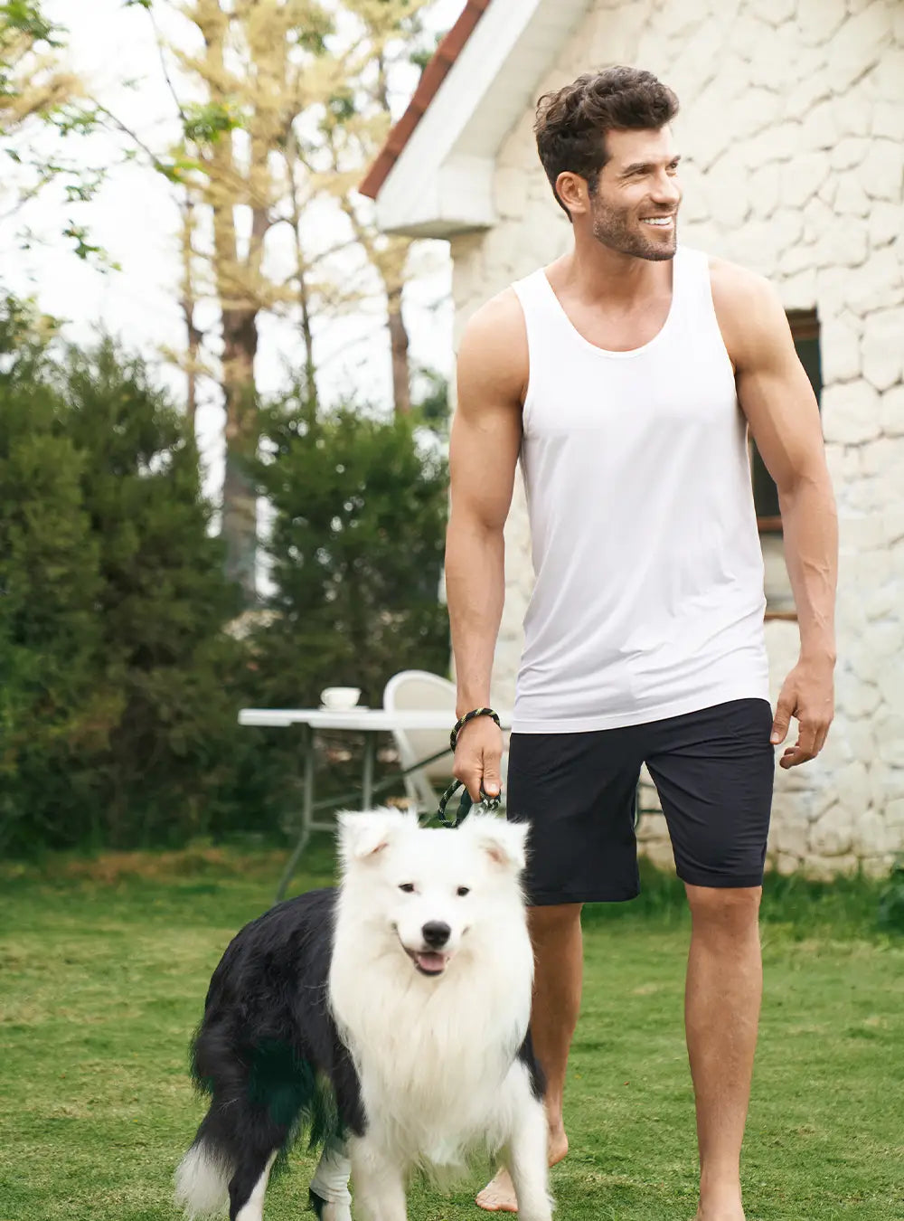 3 Pack Men's Moisture-Wicking Bamboo Rayon Tank Tops