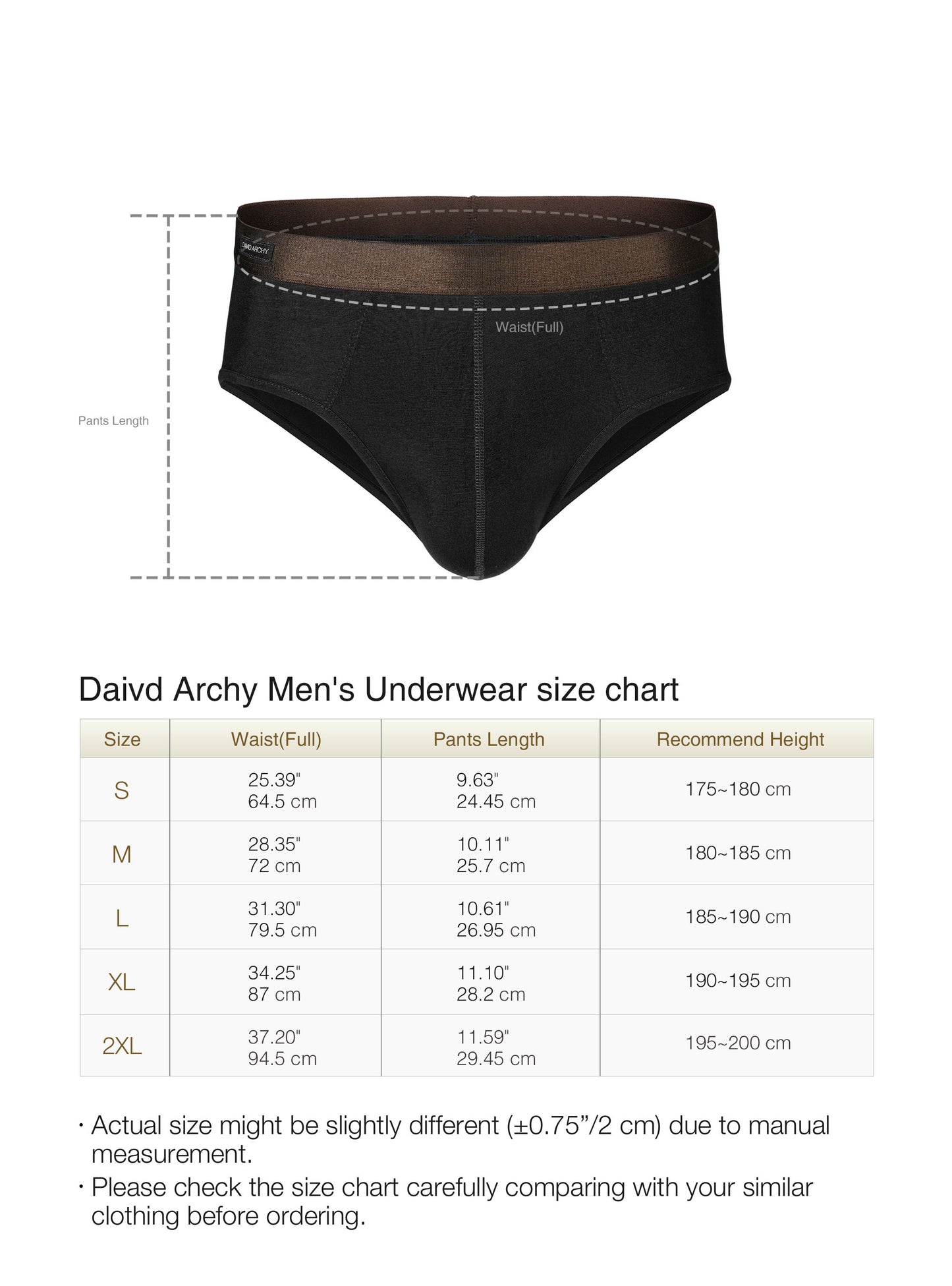 4-Pack Men’s Bamboo Rayon Briefs, Moisture-Wicking Soft Underwear with Support Pouch