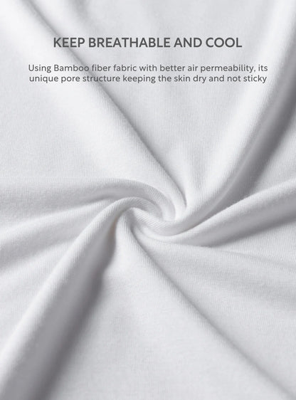 3 Pack Men's Moisture-Wicking Bamboo Rayon Tank Tops