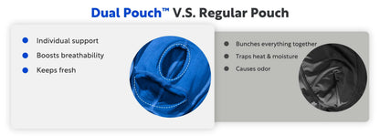 6-Pack Separatec Men’s Bamboo Rayon Boxer Briefs, Dual Pouch Moisture-Wicking Breathable Underwear