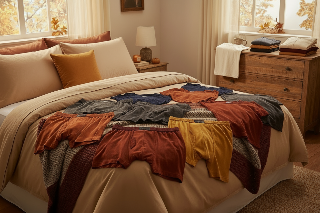 make the underwear shades of fall colors